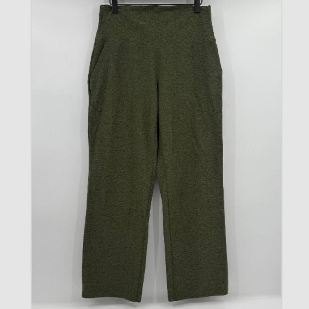 Calia Pants Women Large Green Truelight Straight Leg Stretch High Waist Yoga Gym